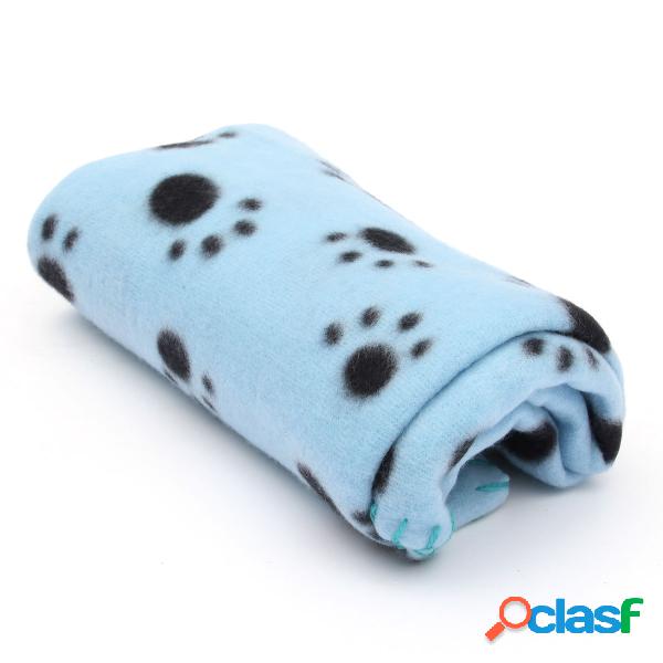 Pet cobertor pata impressão toque macio mat cachorros