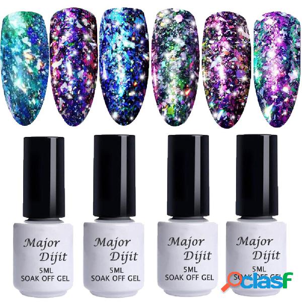 Phantom fogos de artifício unhas de gel polonês glitter