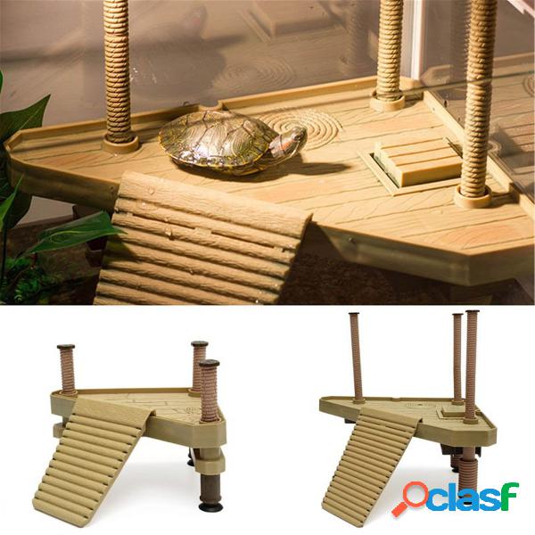 Reptile Turtle Frog Pier Plataforma flutuante Basking Ramp