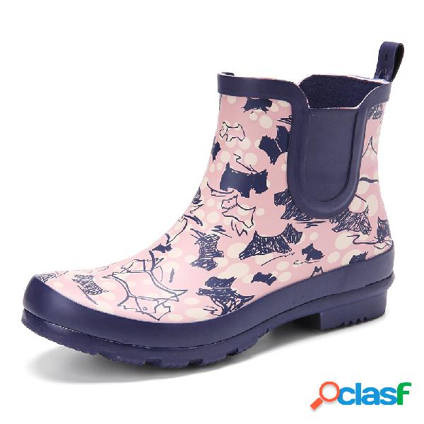 SOCOFY Botas de chuva antiderrapantes impermeáveis de