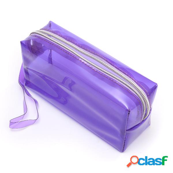 Saco Zíper de Lápis Bolsa Cosmética Multifuncional de