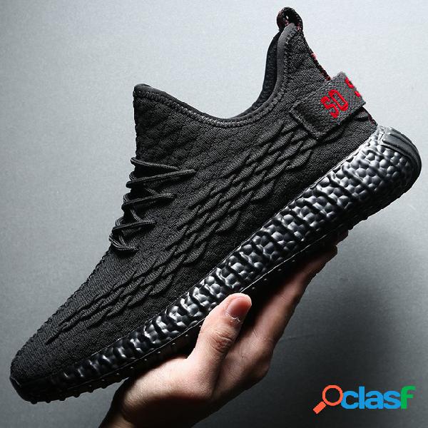 Sapatos Masculinos Respirável Sapatos Casuais Net Vermelho
