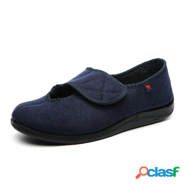 Tamanho Grande Gancho Loop Pano Soft Único Casual Sapatos