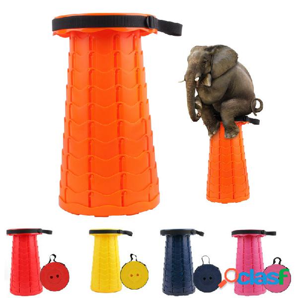 Tamborete telescópico portátil Folding Camping Stool Seat