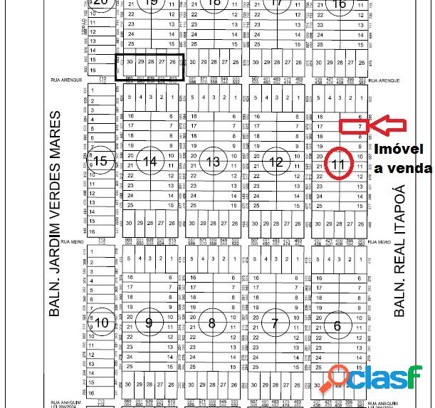 Terreno para Investimento 468,00 m² Baln. Real de Itapoá