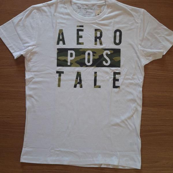 Camiseta branca Aeropostali