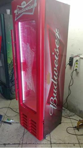 Cervejeira Retro Budweiser Slim 330 Litros 220v.