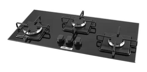 Cooktop 3 Bocas Slim Preto Built Frete Gratis