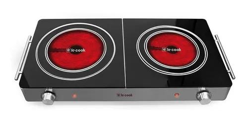 Cooktop Elétrico Le Cook 2 Bocas Lc1704 3000w 220v C Nota