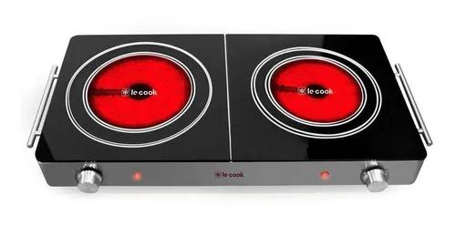 Cooktop Vitrocerâmico Portátil Elétrico 2 Bocas 220v