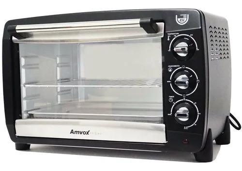 Forno Elétrico 45 Litros 110v Multifunção Timer Preto