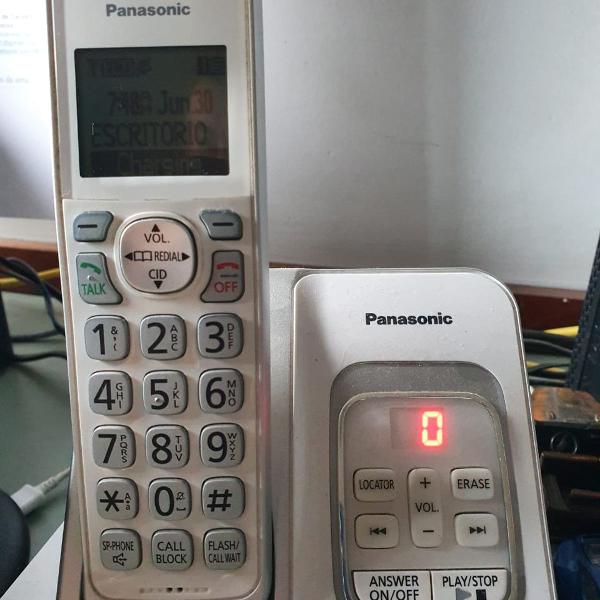 Telefone sem fio , secretaria e ramal sem fio- Panasonic