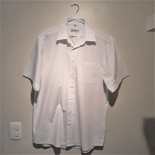 camisa social angelo litrico - manga curta - branca