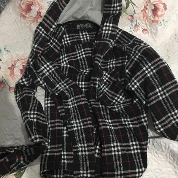 camisa xadrez masculina flanela