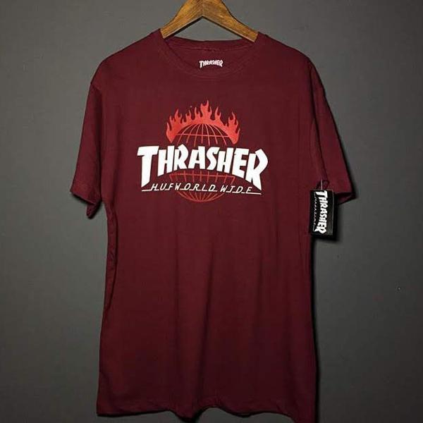 camiseta thrasher bordo