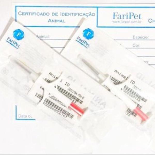 kit com 3 microchip cachorro/gato