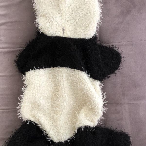 roupa para pet panda fofinho