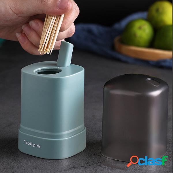 1 pc Palito de Plástico Automático Caixa Imprensa Tipo