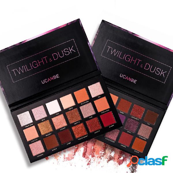 18 cores Rose Gold Eyeshadow paleta de longa duração Smoky