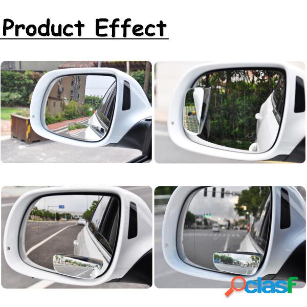 2 pcs Magro Carro Vista Traseira Blind Spot Espelho 360 °