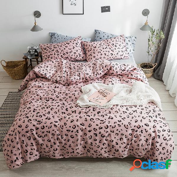 3 / 4Pcs 100% Algodão Conjunto de Cama King Queen Gêmeo