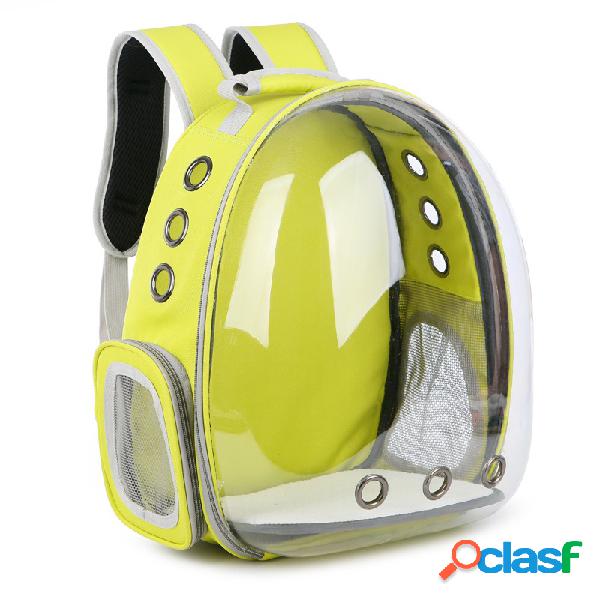 5 Cores Mochila de Viagem Transparente para Animais de