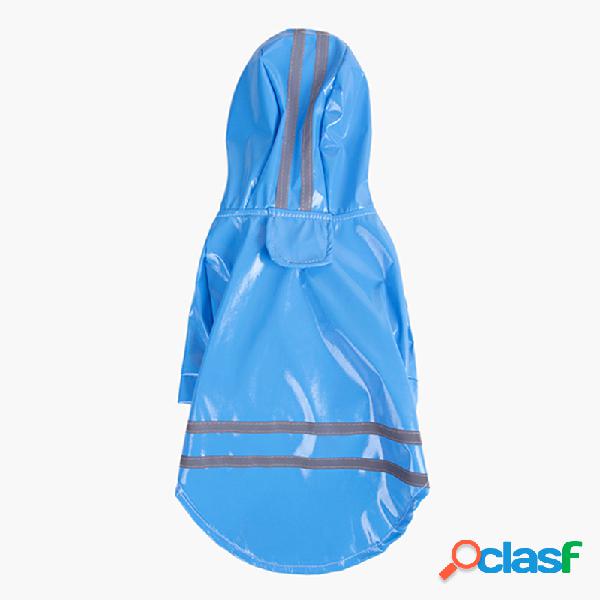5 Cores À Prova D 'Água PU Reflective Strip Dog Capa De