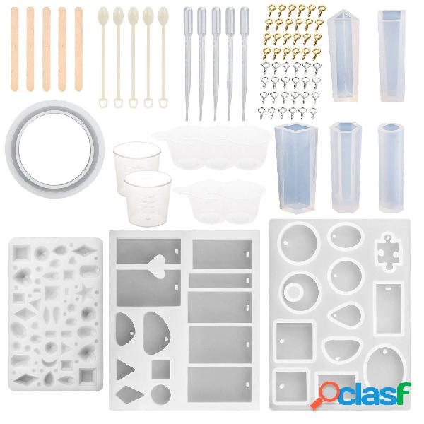 79 Pçs / set Jóias Moldes De Fundição Silicone Resina
