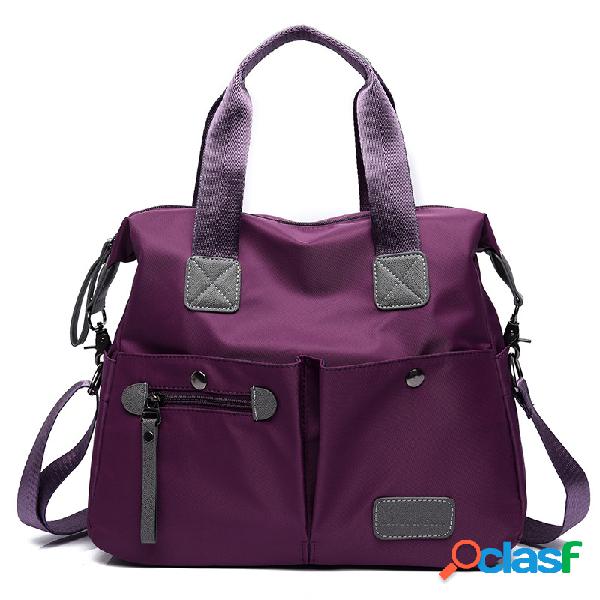 Bolsa De Nylon Impermeável De Grande Capacidade De Ombro