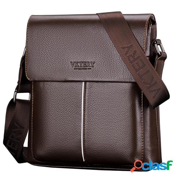Bolsa Transversal Formal Simples Misculina PU Couro
