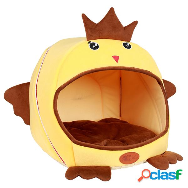Cama de gato com cachorro em forma de frango em forma de