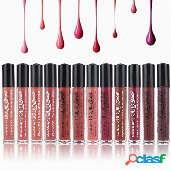 Creme Batom Líquido Matte Long-Lasting Lip Gloss Super