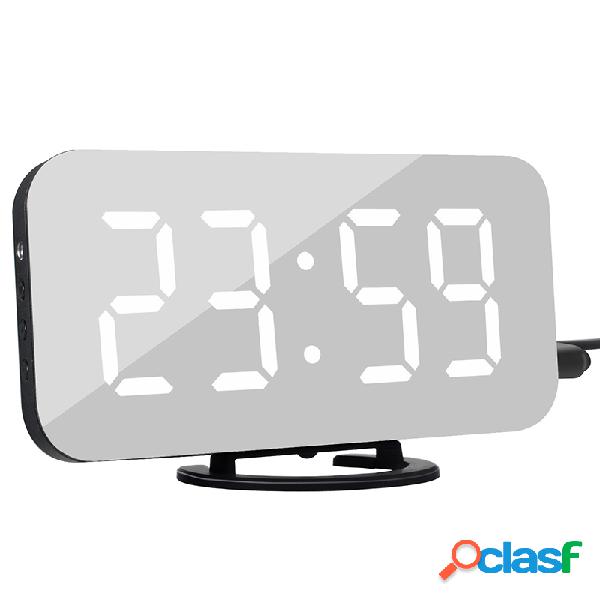 Despertador criativo Display LED Eletrônico Snooze Digital