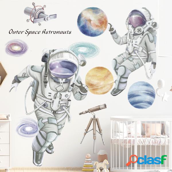 Espaço Tema Astronauta Adesivo de Parede Dormitório Sala