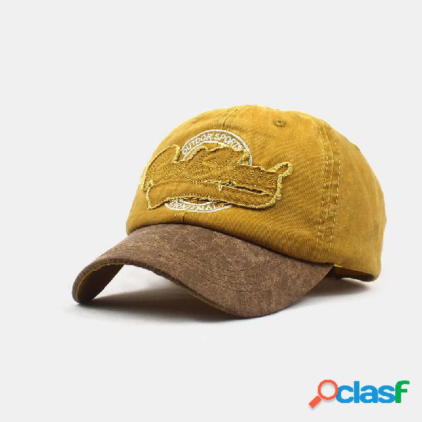 Forme o boné de beisebol retro Sun Chapéu bordado Chapéus