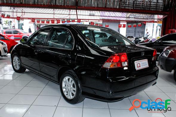 HONDA CIVIC SEDAN LX 1.7 16V 115CV MEC. 4P PRETO 2006 1.7