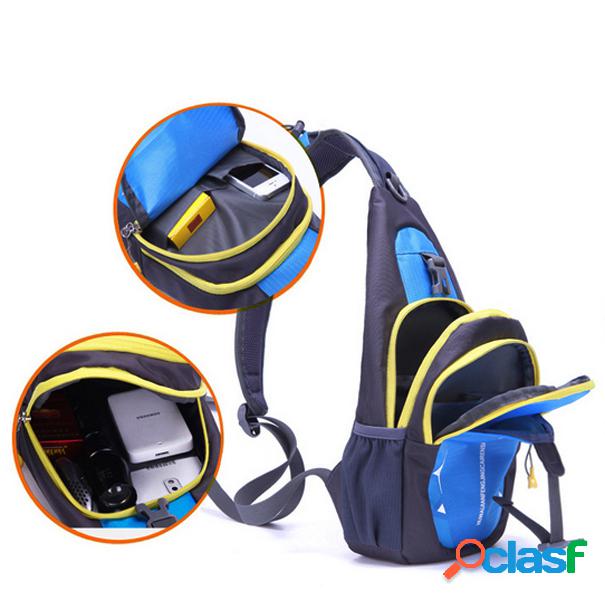 Homens Nylon Crossbody Bolsa Pacote de peito Outdoor Travel