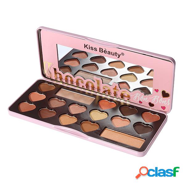 Kiss Beauty Paleta de Sombra Fosca
