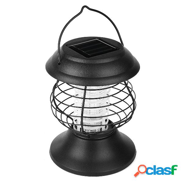 Lanterna de plástico solar mosquito lâmpada forma jardim