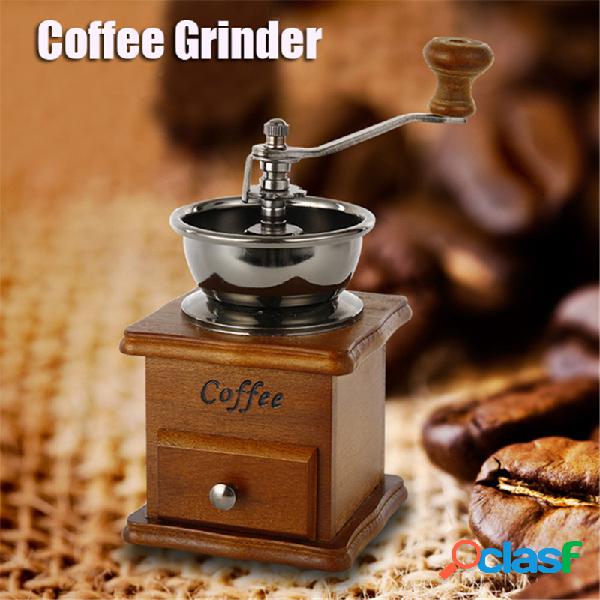 Manual Coffee Grinder Grinder Retro De Madeira Design Mill