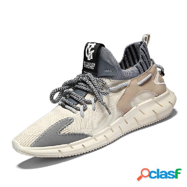 Men Stylish Fabric Breathable Sport Casual Running Sneakers