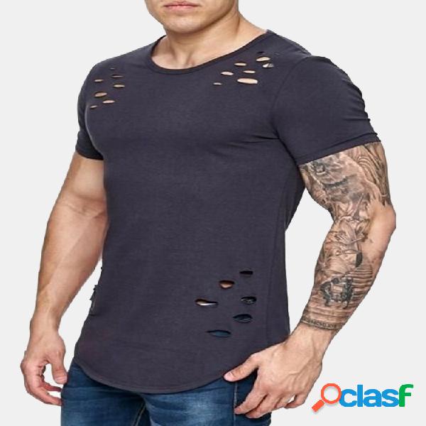 Mens Moda Verão Modal Aconchegante Respirável Cor Sólida
