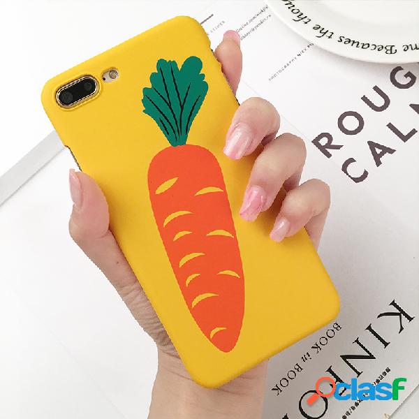 Mulheres bonito moda cenoura tpu Soft tampa traseira