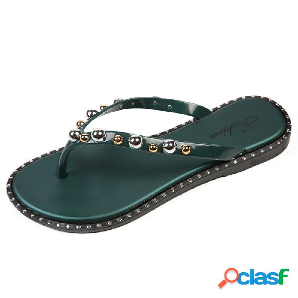 Mulheres casual clipe toe confortável Soft chinelos planas