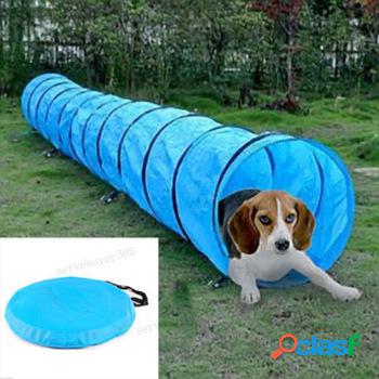 Pet Dog Agility Obedience Treinamento Túnel Pet Channel Dog