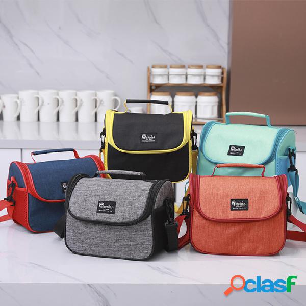 Portátil de viagem Isolada Cooler Lunch Bolsa Com Alça de