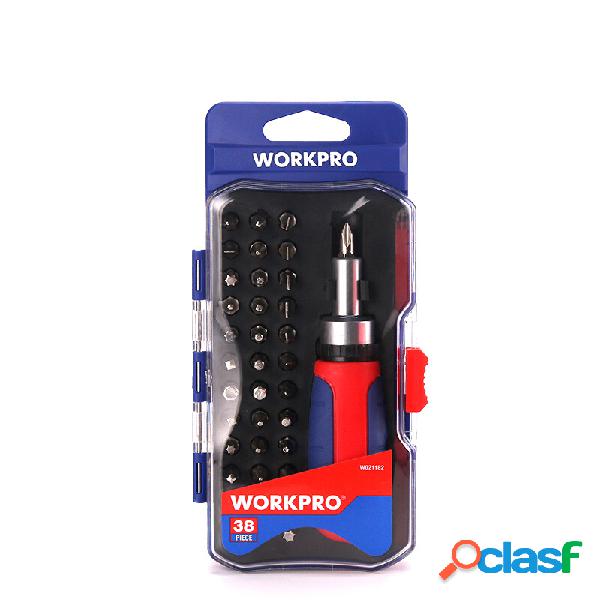 WORKPRO 38 em 1 multifuncional catraca chave de fenda set