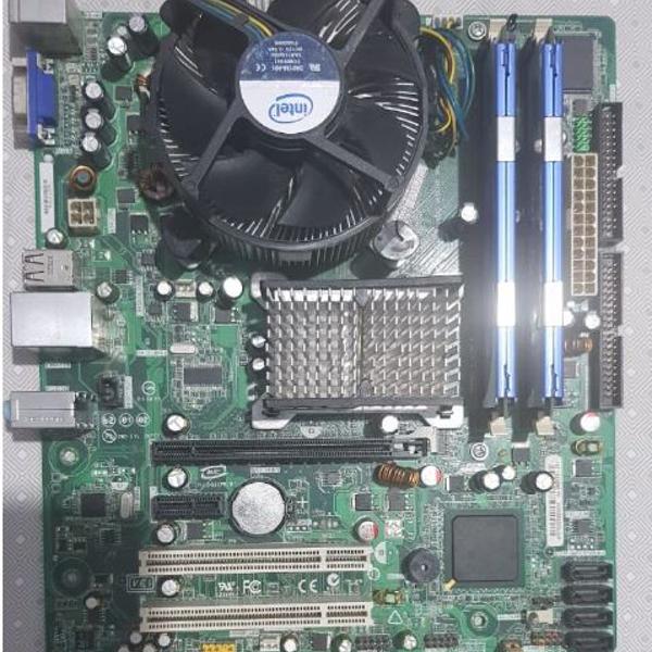 Placa Mãe Intel Dg31pr C/ Processador E Memoria