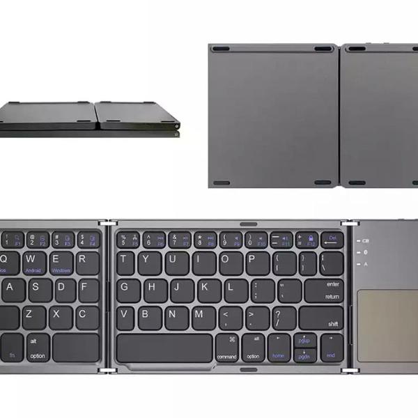 teclado dobrável bluetooth com touchpad (windows, android,