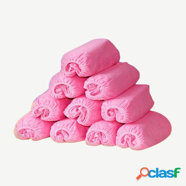 100Pcs Sapato de tecido não tecido descartável à prova